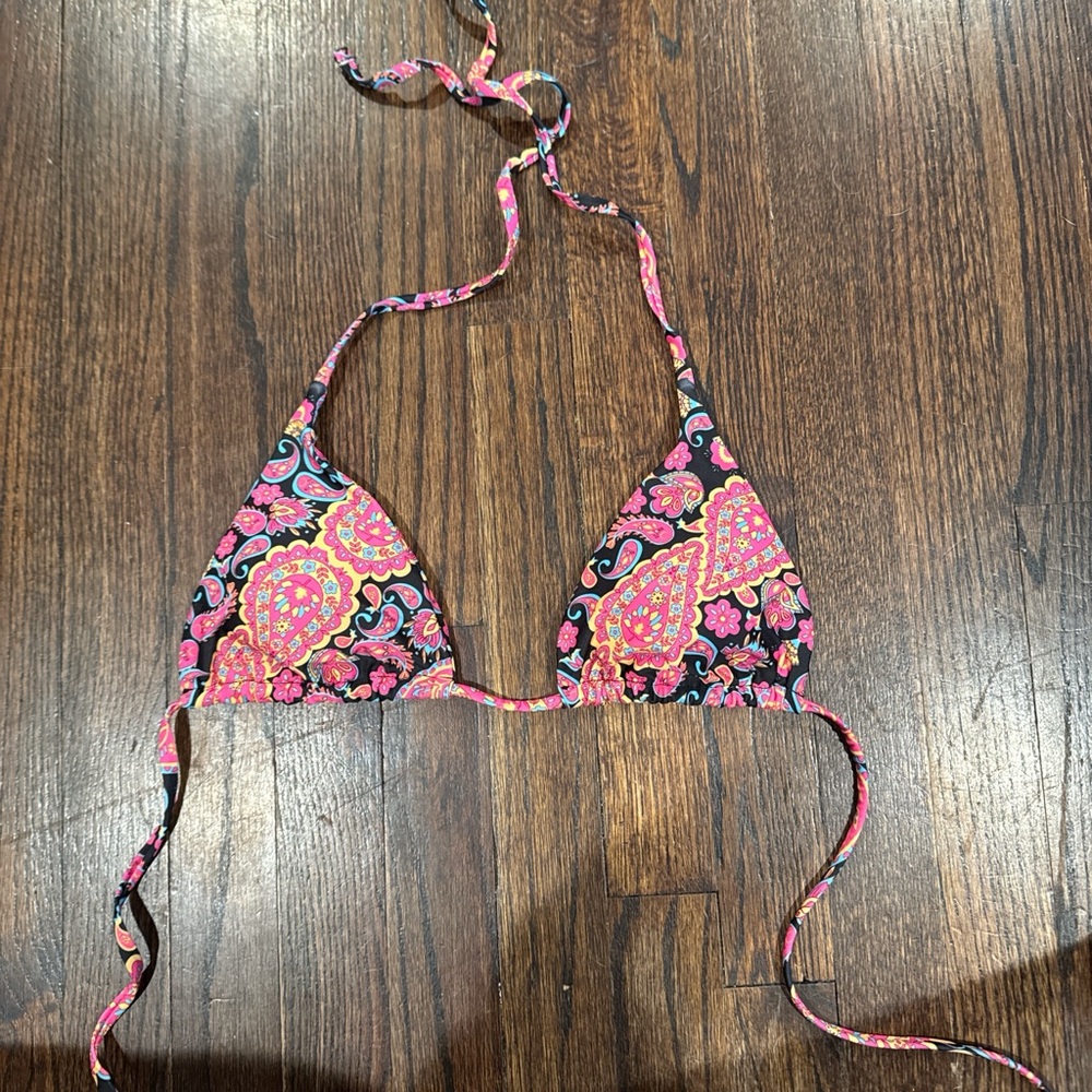 Colorful Paisley Bikini Top